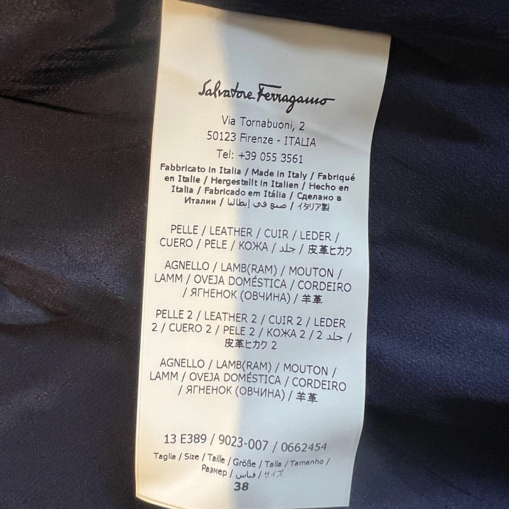 Salvatore Ferragamo Women’s Lamb Leather Blazer - Picture 7 of 15